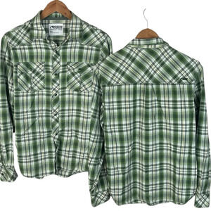BF1462 Men’s MK Mountain Khakis Jackson Hole Button Snap Plaid Shirt S